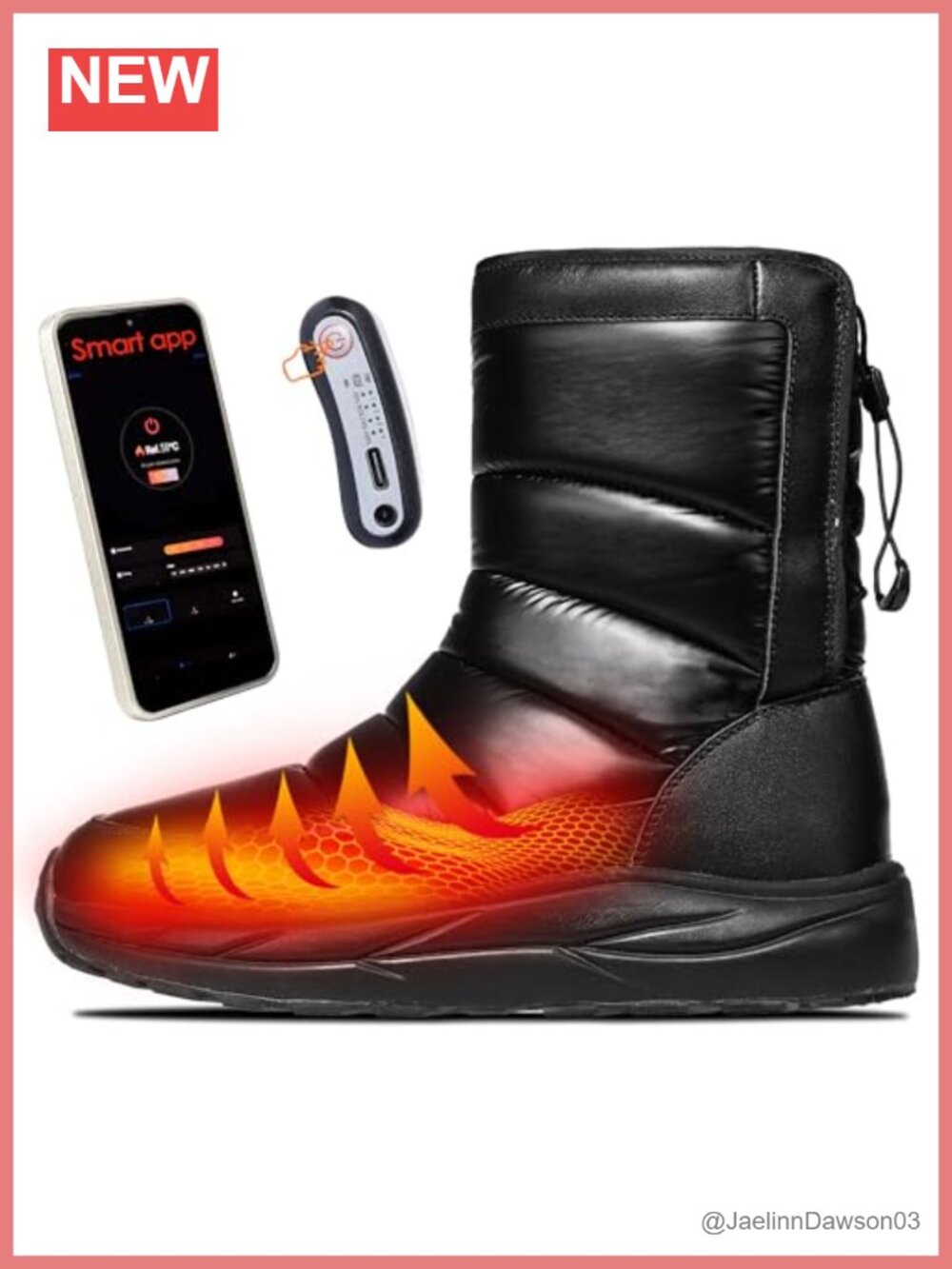 Soulsfeng Heated Boots Waterproof Insulated Ankle Snow Work Boot